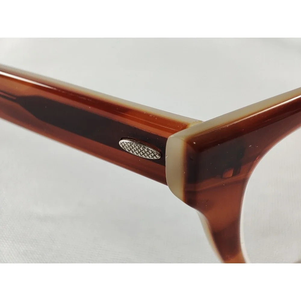 Barton Perreira Judy JRC Amber‎ Tortoise Eyeglass Frames Japan 49-17-140